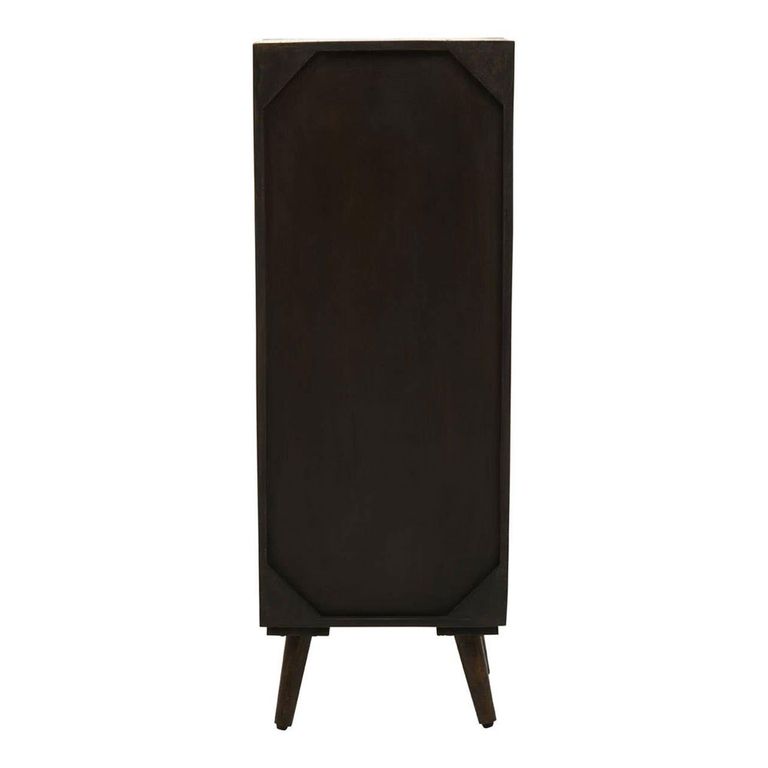 Arti Tall Cabinet - 2 Door - Black - Mango Wood