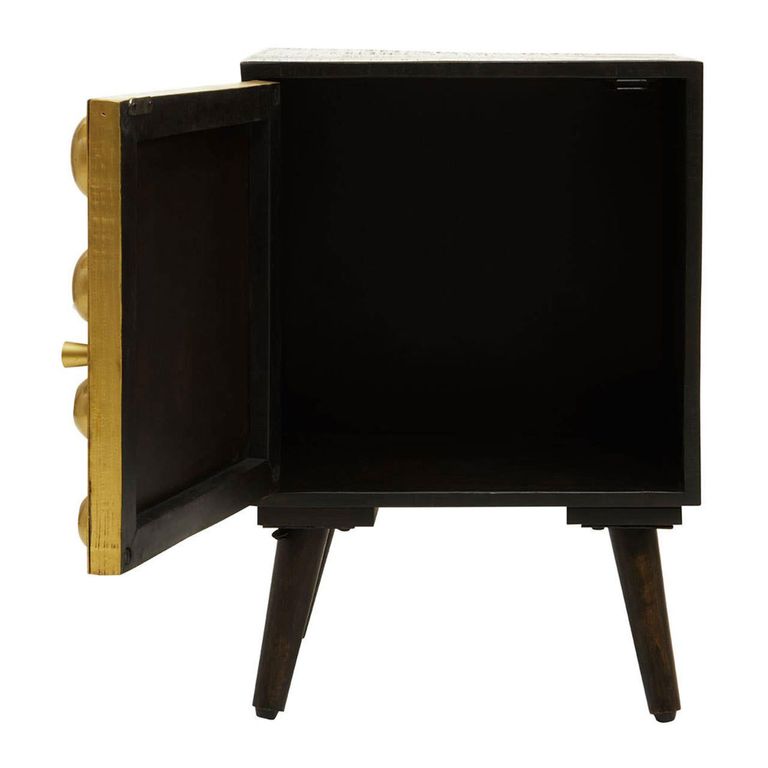 Arti Cabinet - 1 Door - Black - Mango Wood