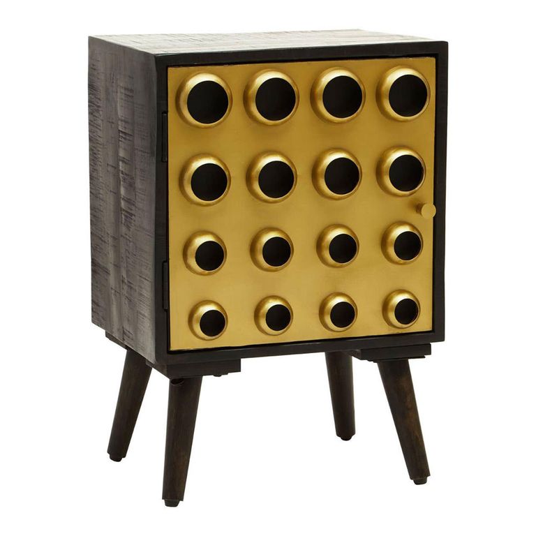 Arti Cabinet - 1 Door - Black - Mango Wood