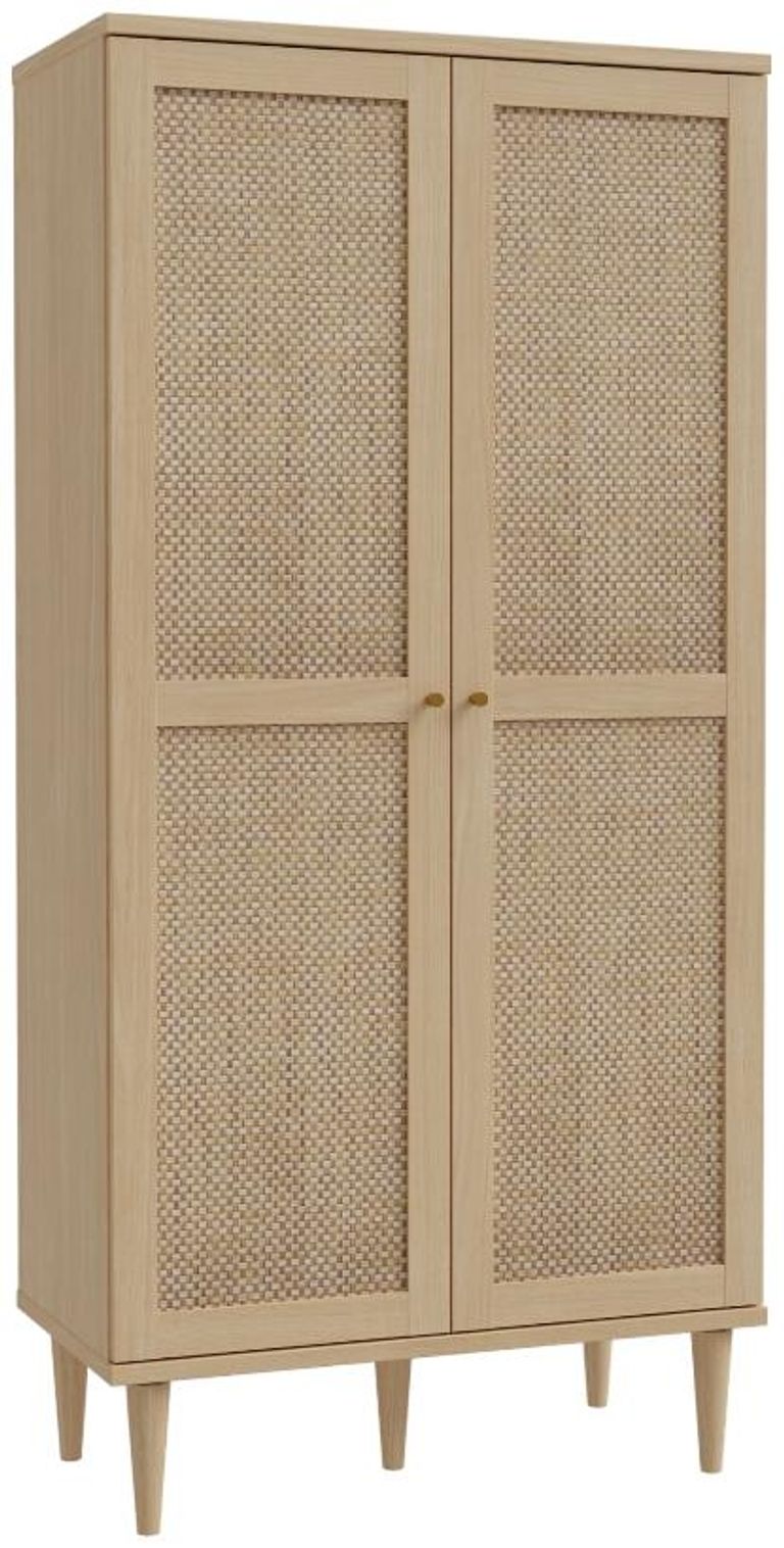 Calasetta Rattan 2 Door Hall Cabinet