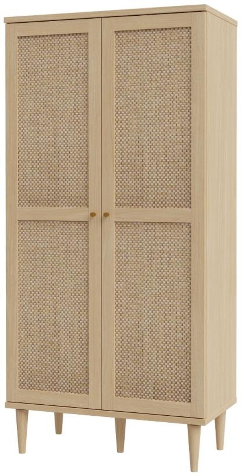 Calasetta Rattan 2 Door Hall Cabinet