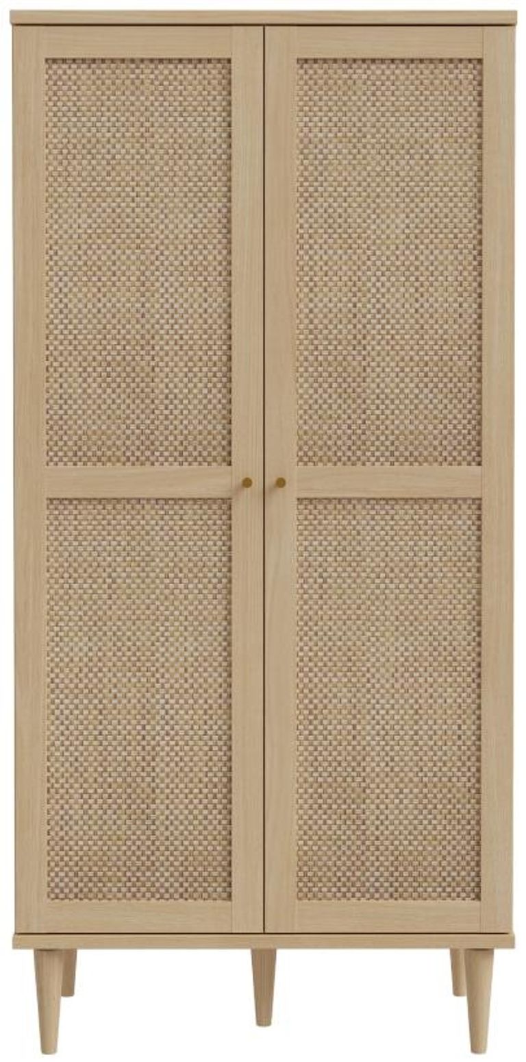 Calasetta Rattan 2 Door Hall Cabinet