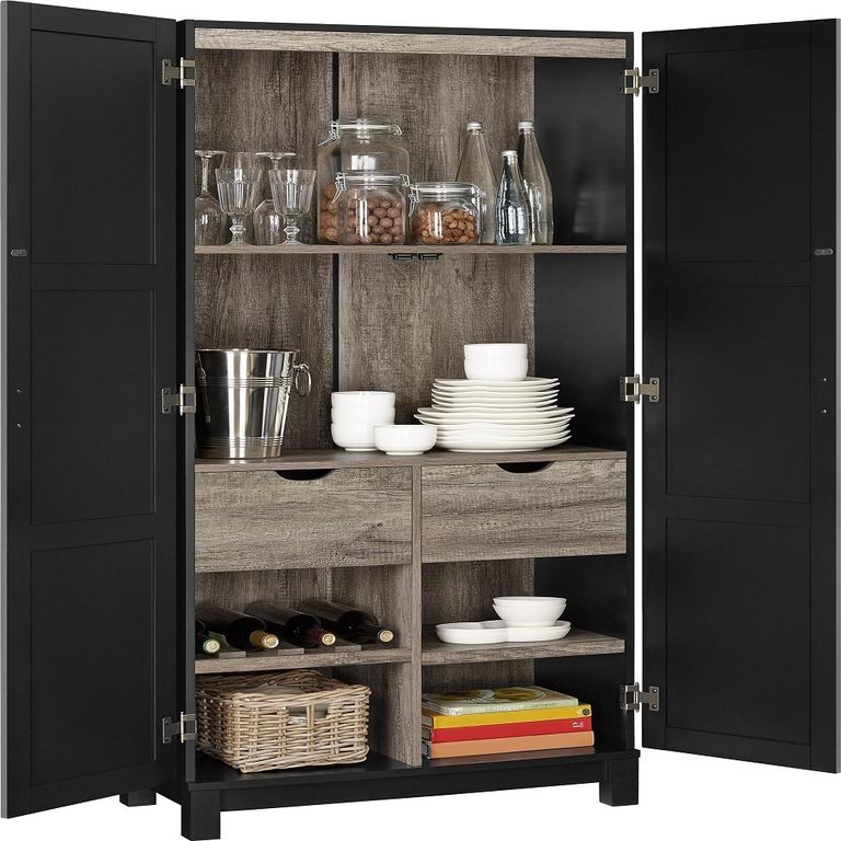 Castro 64in Storage Cabinet in Black - 5278296PCOMUK