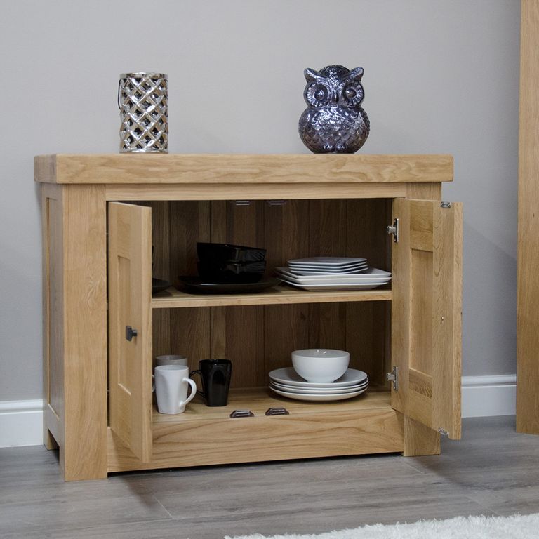 Chunky Occasional Cupboard - 2 Door - Oak