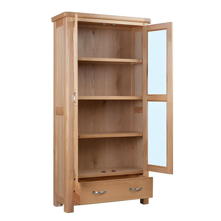 Clarion Display Cabinet - 2 Door - Oak