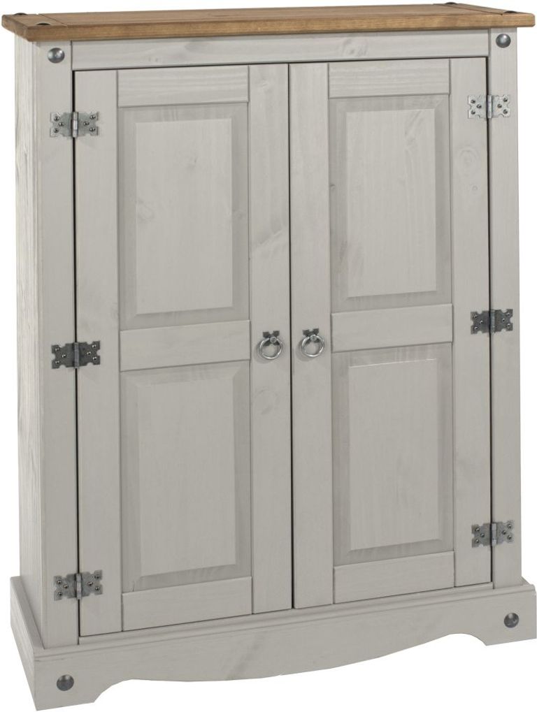 Corona Grey Mexican Pine 2 Door Cupboard