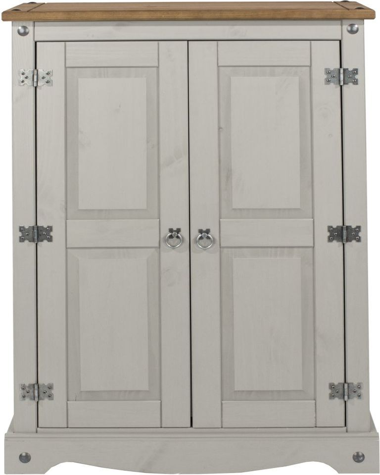 Corona Grey Mexican Pine 2 Door Cupboard