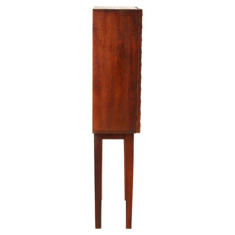 Costal Hall Cabinet - 2 Door - Dark Mango Wood