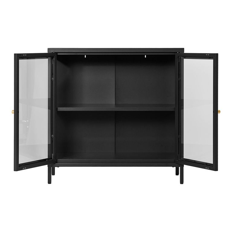 Dalby Cabinet - 2 Door - Metal - Black