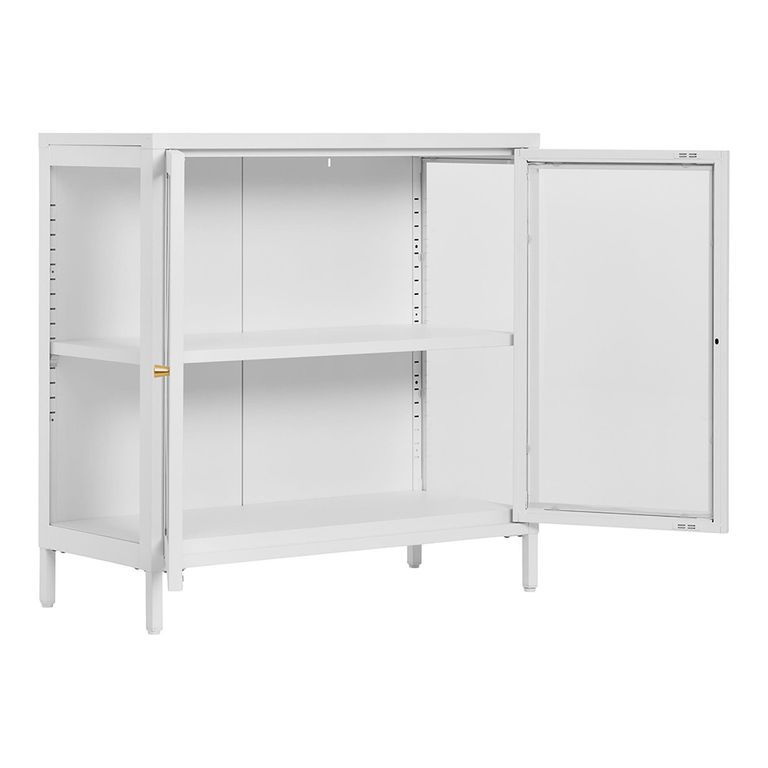 Dalby Cabinet - 2 Door - Metal - White