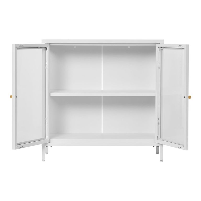 Dalby Cabinet - 2 Door - Metal - White