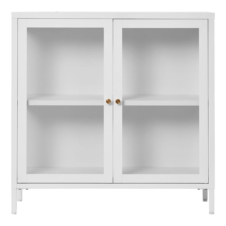 Dalby Cabinet - 2 Door - Metal - White