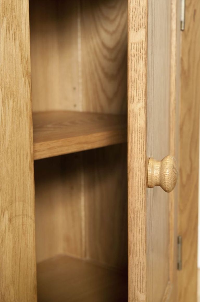 Dorset Hall Cabinet - 1 Door - Compact - Oak
