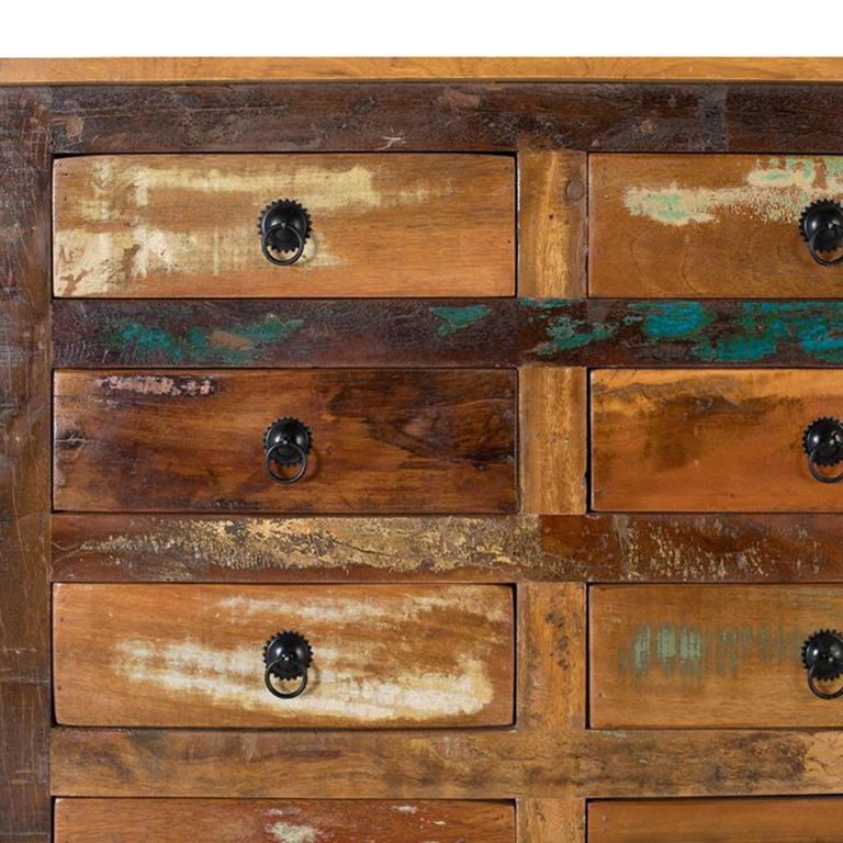 Duarza Cabinet - Recycled Wood - Multi Drawer - Wide