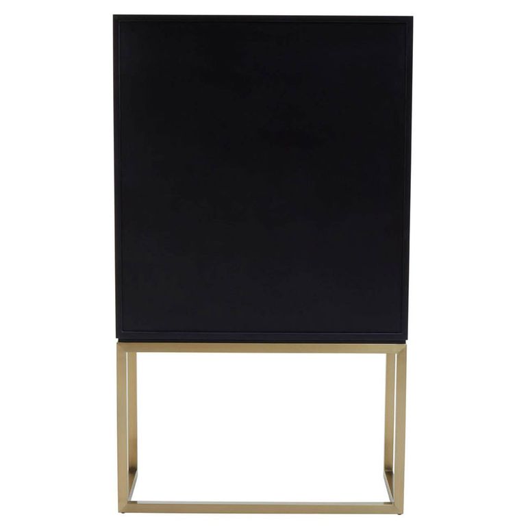Dumas Hall Cabinet - 2 Door - Black and White