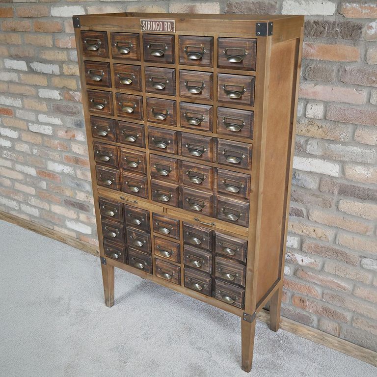 Apothecary Cabinet - 2 Door - Multi Drawer - Wooden