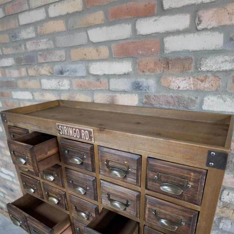 Apothecary Cabinet - 2 Door - Multi Drawer - Wooden