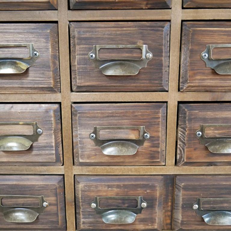 Apothecary Cabinet - 2 Door - Multi Drawer - Wooden