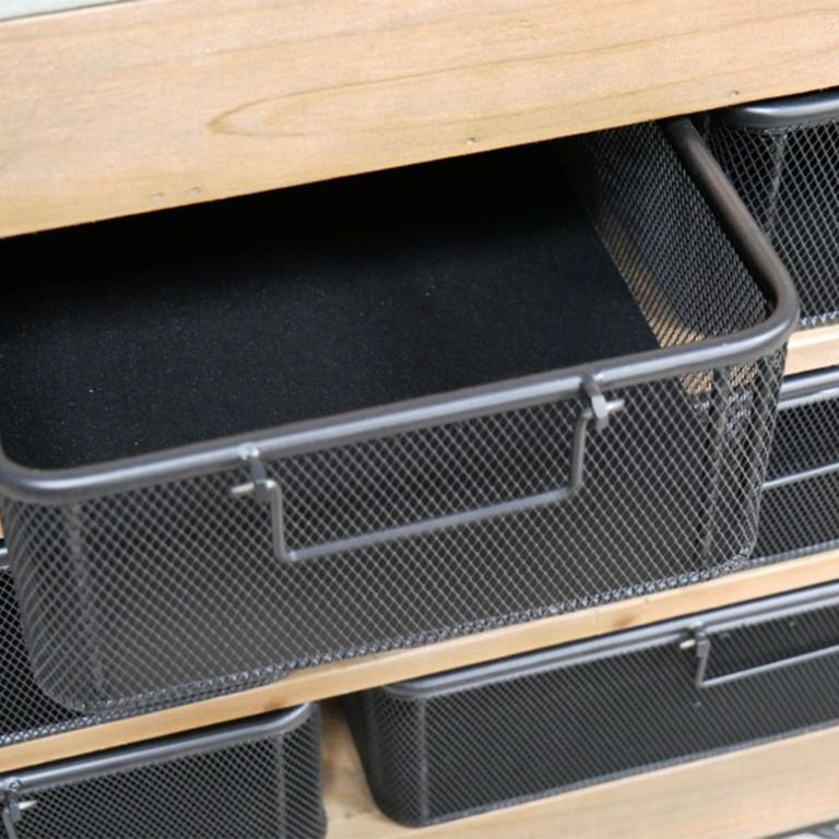 Cabinet - Fir Wood and Metal - Multi Drawer - Retro