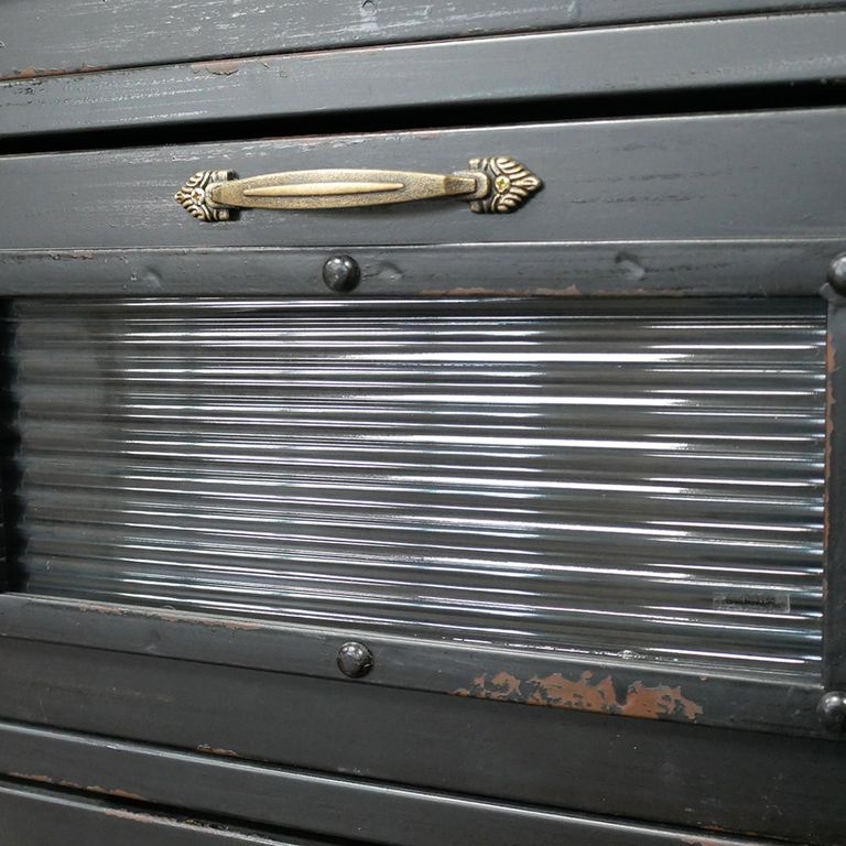Storage Cabinet - Black - Industrial - Metal