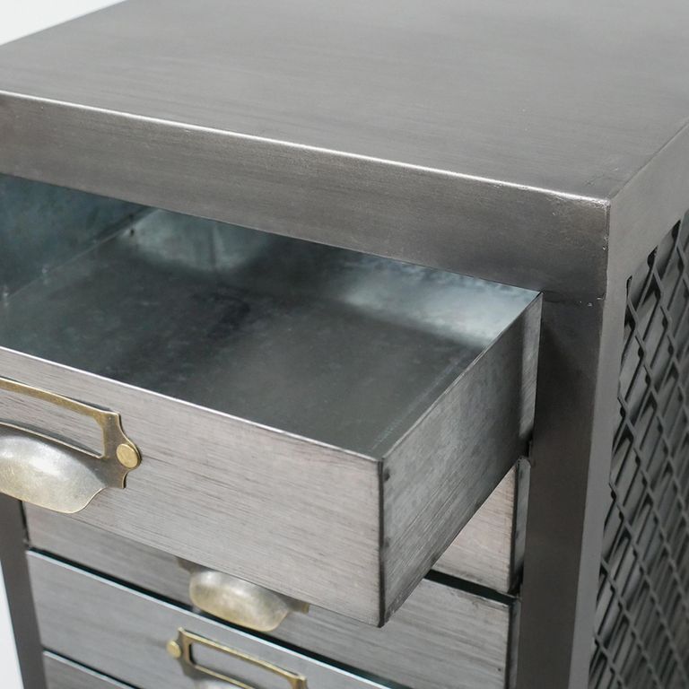 Storage Cabinet - Black and Grey - Multi Drawer - Metal