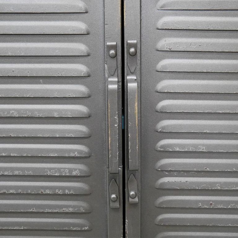 Cabinet - Grey Metal - 2 Door - Small