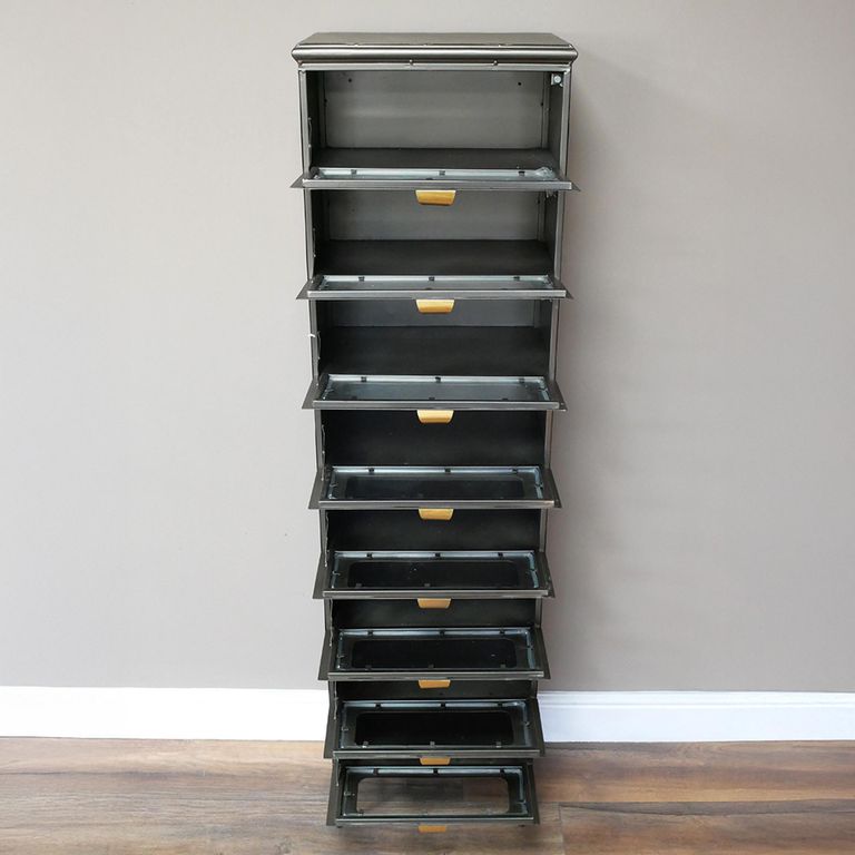 Storage Unit - Metal and Glass