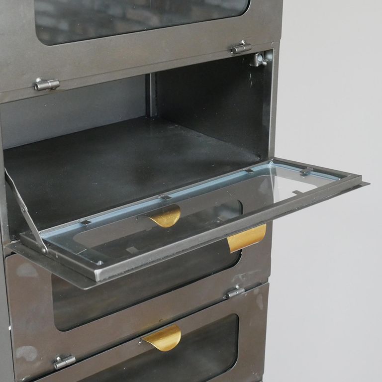 Storage Unit - Metal and Glass