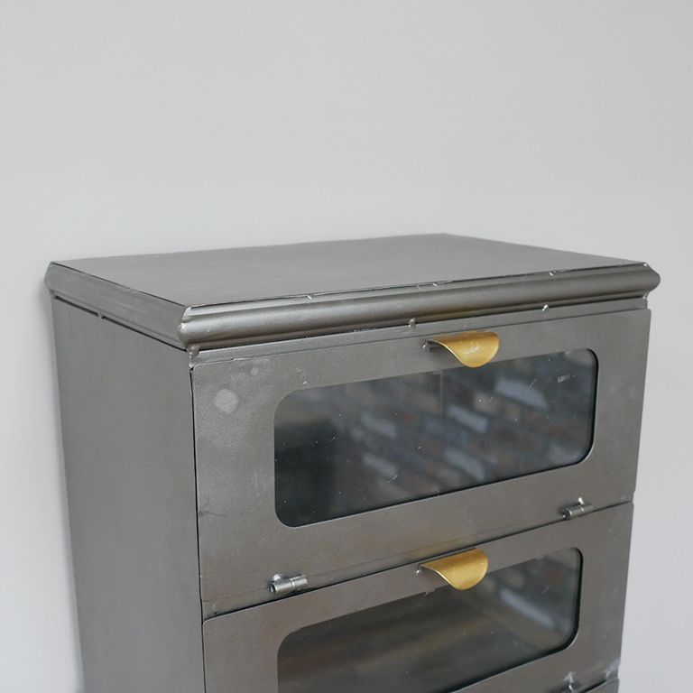 Storage Unit - Metal and Glass