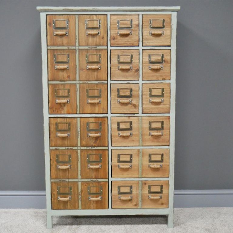 Apothecary Cabinet - 2 Door - Multi Drawer - Wooden
