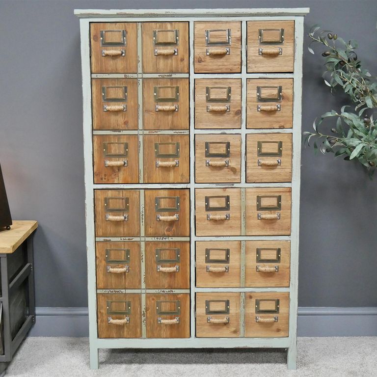 Apothecary Cabinet - 2 Door - Multi Drawer - Wooden