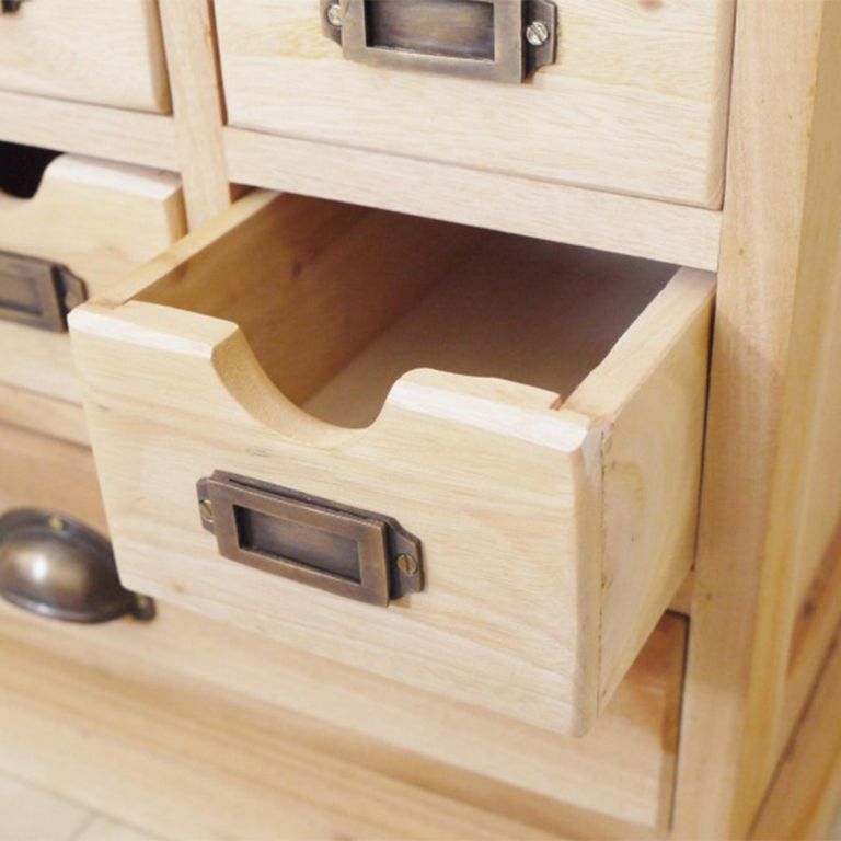 Apothecary Cabinet - Mahogany Wood - Multi Drawer