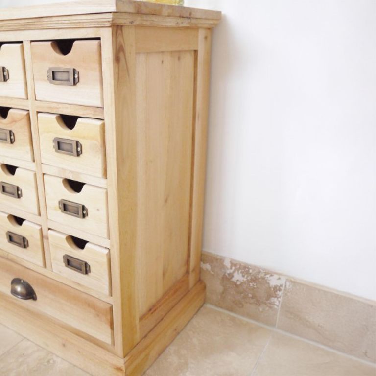 Apothecary Cabinet - Mahogany Wood - Multi Drawer