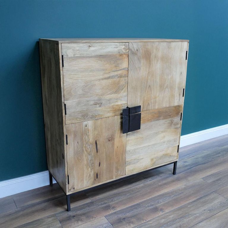 Cabinet - 4 Door - Mango Wood
