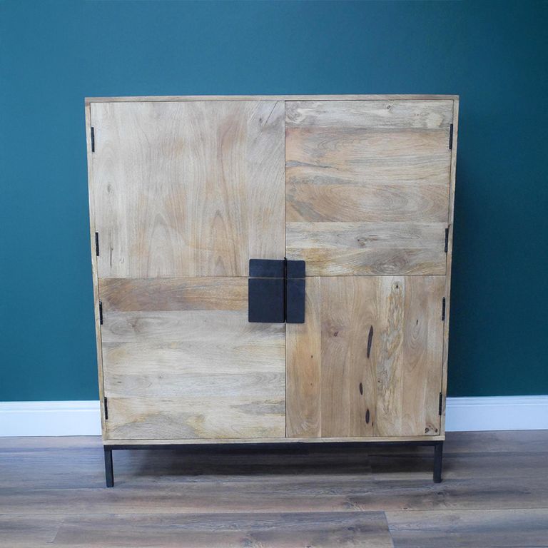 Cabinet - 4 Door - Mango Wood
