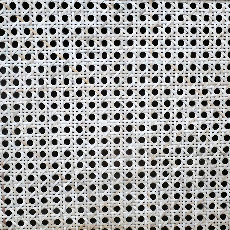 Hall Cabinet - Mango Wood and Rattan - Tall