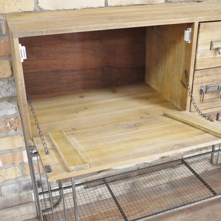 Cabinet - Wood and Metal - Multi Drawer