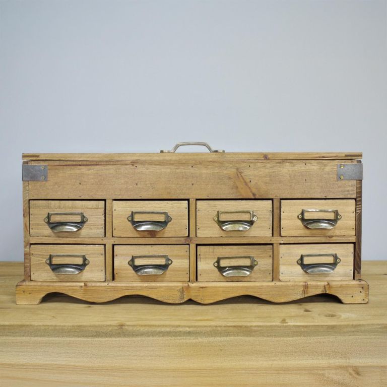 Storage Unit - Wooden - 8 Drawer