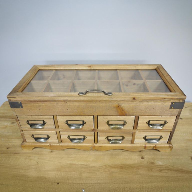 Storage Unit - Wooden - 8 Drawer