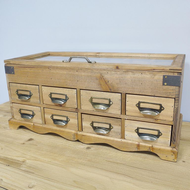 Storage Unit - Wooden - 8 Drawer