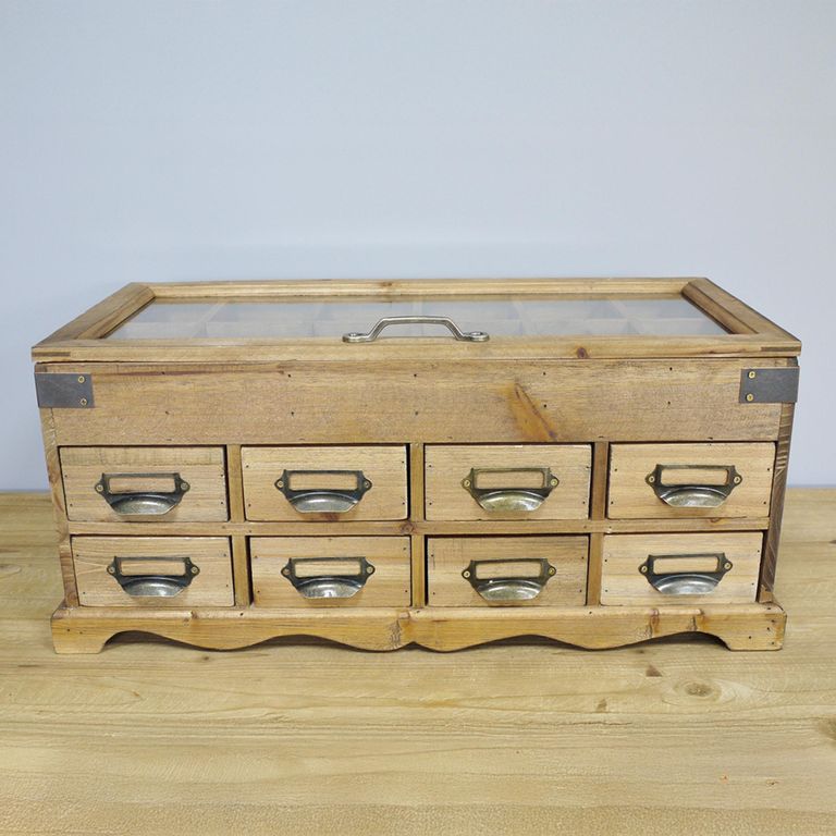 Storage Unit - Wooden - 8 Drawer