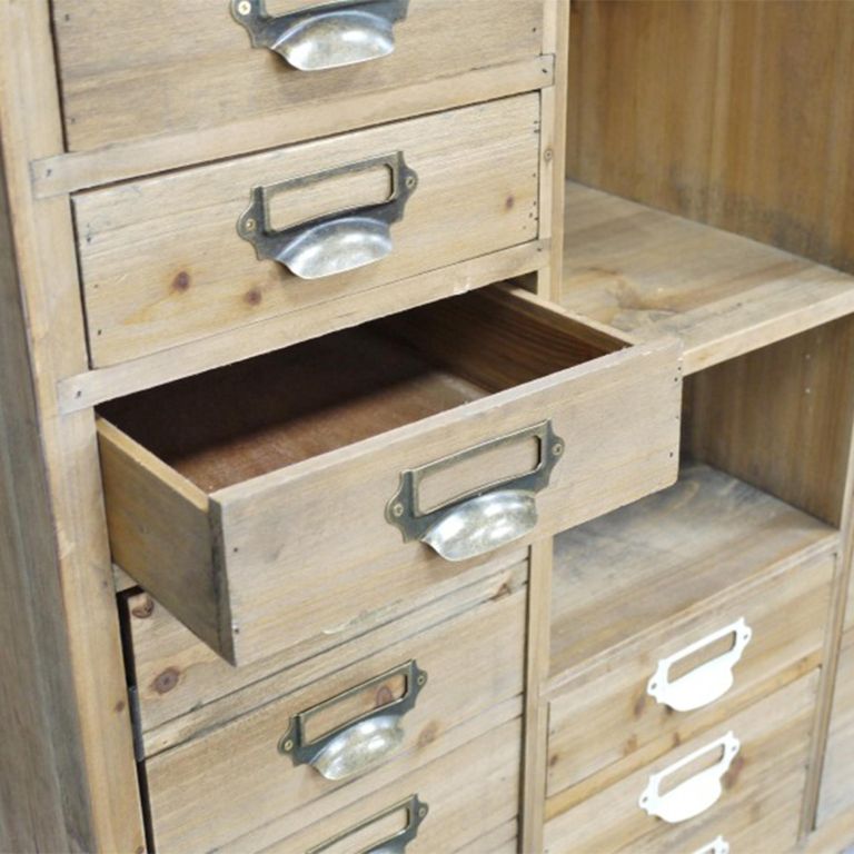 Display Cabinet - Multi Drawer - 2 Door - Large - Wooden
