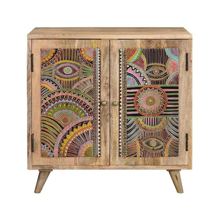 Emelia Hall Cabinet - Mango Wood - Painted - 2 Door