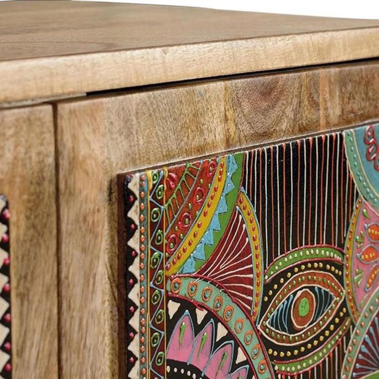 Emelia Hall Cabinet - Mango Wood - Painted - 2 Door