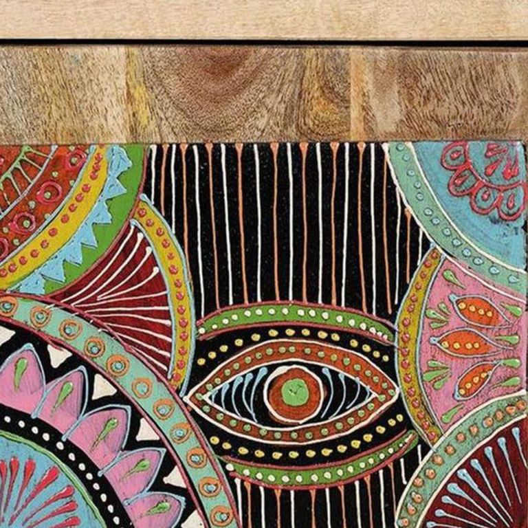 Emelia Hall Cabinet - Mango Wood - Painted - 2 Door