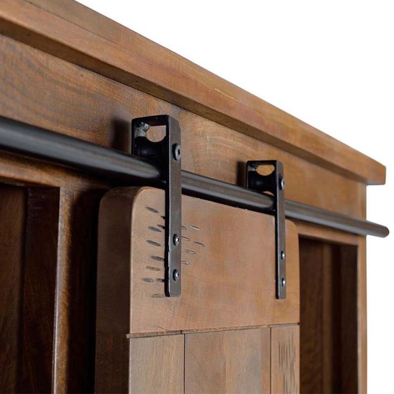 Iron Works Cabinet - Mango Wood - 1 Door