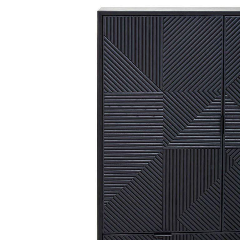 Jakara Hall Cabinet - 2 Door - Black Wood