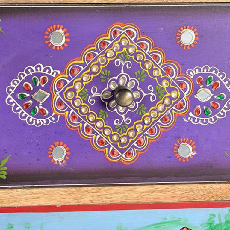 Kenmare Cabinet - Mango Wood - Painted - Multi Drawer - Wide