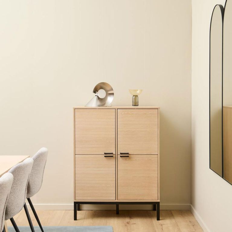 Kensington Hall Cabinet - 4 Door - Oak