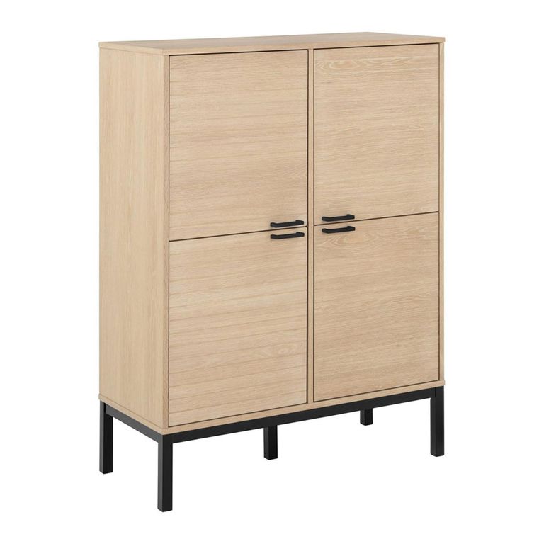 Kensington Hall Cabinet - 4 Door - Oak